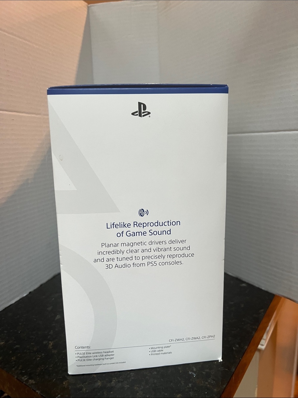 Sony PULSE Elite Wireless Headset — Black & White (UNOPENED) - Picture 2 of 5